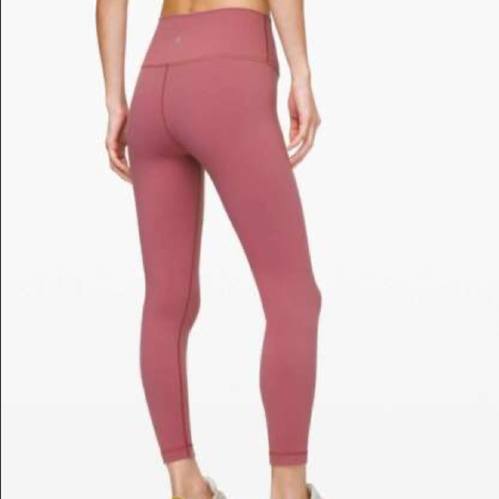 Lululemon wunder under full on Luon 25” -moss rose